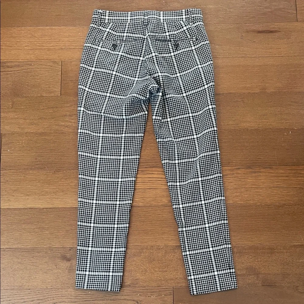 asos Black & White Plaid Tailored Slim Pants (Size:30x30)